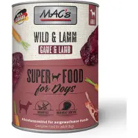 Mac'S 12x800g Adult gibier & agneau nourriture pour chien humide