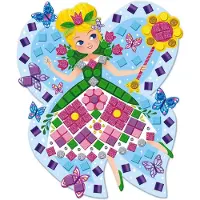 Janod Kit de mosaïque Princesses et fées Jouets créatifs