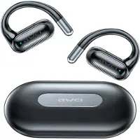 Awei Casque Bluetooth 5.4 Ows T93 + Station d'accueil Noir/Noir