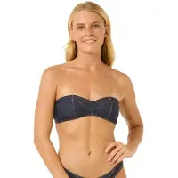 Rip Curl Dalias Denim Bandeau Bikini Top Bleu L Femme