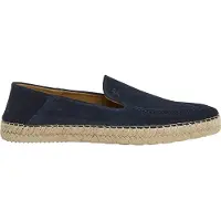 Hackett London pour homme. HMS21491 Espadrilles en cuir Altea Loafer bleu marine (41), Plat, Aucun, Casuel