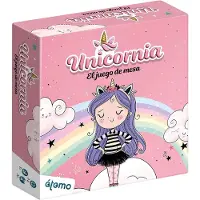 Atomo Games Unicornia Board Game Rose Enfants