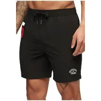 Superdry Homme, Short de Bain Imprimé Polo Recyclé 43 Cm, Noir, Taille: M