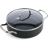 Dagelijkse Kost stoofpan met keramische antikleeflaag met deksel 28cm (CC008069001), Poêle + casserole, Noir