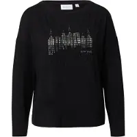 Comma T-shirt noir / blanc