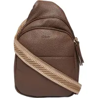s.Oliver sac en bandoulière sac à épaule bandoulière Sling Bag Dark Brown brun
