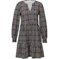 Comma Robe écru / bleu marine