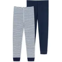 Schiesser Sous-vêtements bleu foncé / blanc
