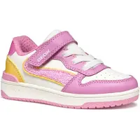 Geox Washiba Trainers Blanc,Rose EU 33 Fille