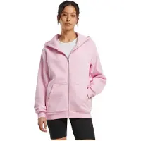 Build Your Brand Fluffy Full Zip Sweatshirt Rose S Femme