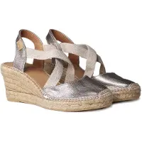 Toni pons Saba-p Wedge Espadrilles Beige,Argenté EU 40 Femme