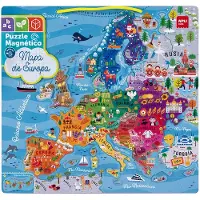 APLI Map Of Europe Magnetic Puzzle Multicolore Enfants