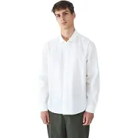 Balmohk Oversize Solid Retiro Long Sleeve Shirt Blanc 2XL Homme