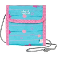 School-mood pochette tour de cou porte-monnaie Neck Pouch Lilly bleu clair