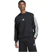 Adidas Essentials 3 Stripes Fleece Sweatshirt Noir 2XL Homme