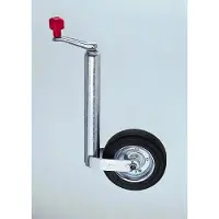 Al-Ko Jockey Wheel Argenté 60 mm