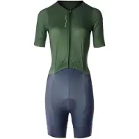 Santini Leaf Short Sleeve Trisuit Vert 2XL Femme