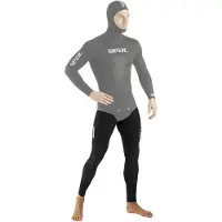Seac Sub Black Shark Open Cell 7 Mm Spearfishing Pants Gris XL Homme