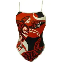 Turbo Maillot De Bain à Fines Bretelles Maori Skin Tattoo