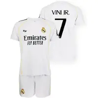 Real Madrid 25/26 Vinicius Home Short Sleeve Set Blanc 6 Years Enfants