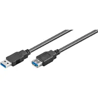 Microconnect USB 3.0 - Rallonge de câble USB - USB type A (F) pour USB type A (M) - USB 3.0 - 5 m - noir