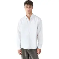 Balmohk Oversize Stripes Retiro Long Sleeve Shirt Blanc XL Homme
