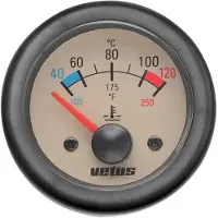 VETUS Indicateur De Température D´eau 40-120° D 52 Mm 12v