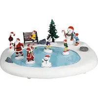 Lemax NORTHERN LIGHTS SKATING POND B/O 4.5V ¿ LEMAX COD. 44363