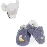 Kaloo Sound Wristband & Slippers Elephant Teddy Gris Enfants
