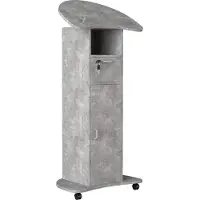 VCM Pupitre en bois Pupitre d'orateur mobile Table haute à roulettes Tiroir Redola Porte Pupitre en bois Pupitre d'orateur mobile Table haute à roulettes Tiroir Redola Porte