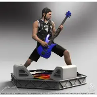 Knucklebonz Limited Edition Metallica Rock Iconz Robert Trujillo 22 Cm Figure Argenté