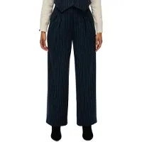 Superdry Pantalon à pince bleu foncé / blanc