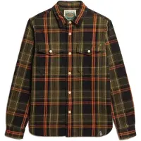 Superdry Homme Chemise à Carreaux Épaisse - The Merchant Store Green Taille: S