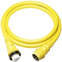 Marinco Shore Power Cordset 125/with Led Light 15 M 50 A 250v Jaune
