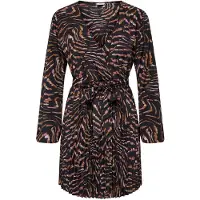 ONLY Robe 'JDYTHILDA' orange foncé / rose ancienne / noir