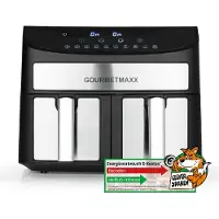 Gourmet Maxx Friteuse à air chaud double chambre 7 l, 2400 W