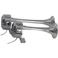 PLASTIMO Double Corne Acier Inoxydable 12v