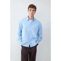 Balmohk Oversize Solid Retiro Long Sleeve Shirt Bleu XL Homme