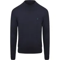 Scotch & soda Pull Col Roulé Marine Bleu Bleu foncé taille S