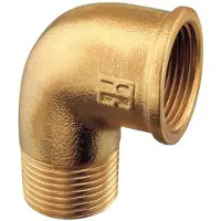 PLASTIMO Raccord Coudé Laiton M-f 1 1/2´´
