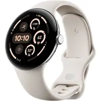 Google Pixel Watch 3 Argent/Crème 45 mm