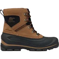 Sorel - Chaussures montantes imperméables et chaudes - Buxton Lace Boot Wp M Delta Black pour Homme en Cuir - Taille 8,5 US - Marron