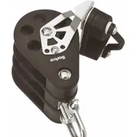 Barton Marine Poulie Pivotante Triple T7 Avec Mâchoire