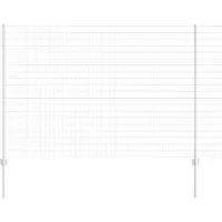 vidaXL Clôture en fil de fer soudé 10 x 1,6 m (L x H) Acier galvanisé à chaud