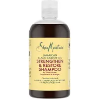 Shea Moisture Jamaican Black Castor Oil Strengthen & Restore shampoing purifiant pour cheveux abîmés et colorés 384 ml