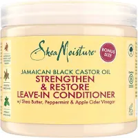 SheaMoisture Shea Moisture Après-Shampoing Sans Rinçage Stimulant & Réparateur Intense à l'Huile de Ricin Noir de Jamaïque