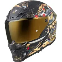 Bogotto Casque Blade Armour, noir/doré, XL
