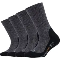 Camano Chaussettes de sport gris foncé / noir