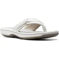 Clarks Shoes Brinkley Sea Flip Flops Blanc EU 37 Femme
