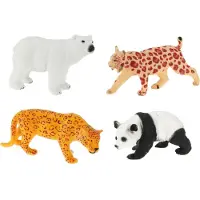 Toi-Toys Toi Toys Figurines d'animaux sauvages, 4 pièces